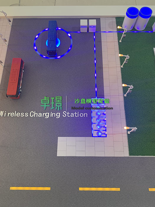 光伏充电桩沙盘模型